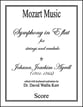 Symphony in E flat Orchestra sheet music cover